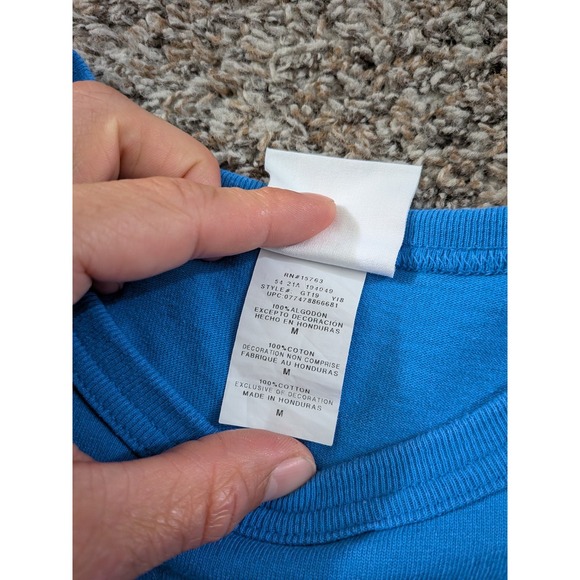 Champion Heritage Heavyweight T Shirt Blue Size Medium Men's Short Sleeve - Picture 8 of 9